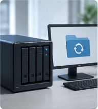 Lokales Backup-System für Server, Arbeitsplätze und Unternehmensdaten
