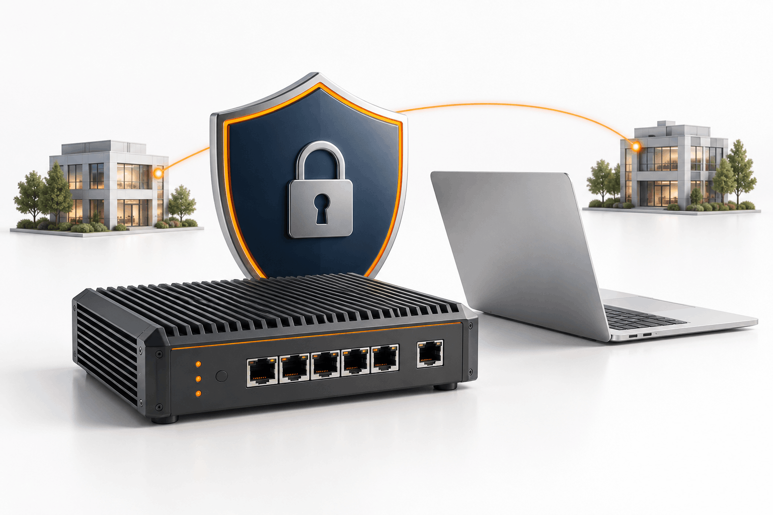 Firewall und VPN zum Schutz von Unternehmensnetzwerken