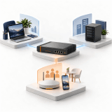 Getrennte Netzwerkbereiche für Arbeitsplätze, Server und Gäste